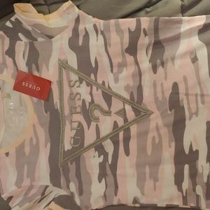 Brand new Pink Camo Guess Shirt